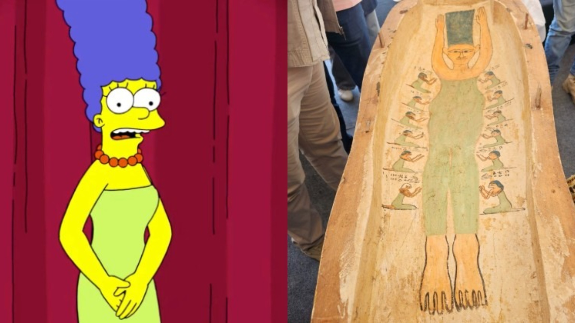 Sërish aludime për udhëtim në kohë, imazhi që i ngjason personazhit tek “Simpsons” shfaqet në sarkofagun 3500 vjeçar!