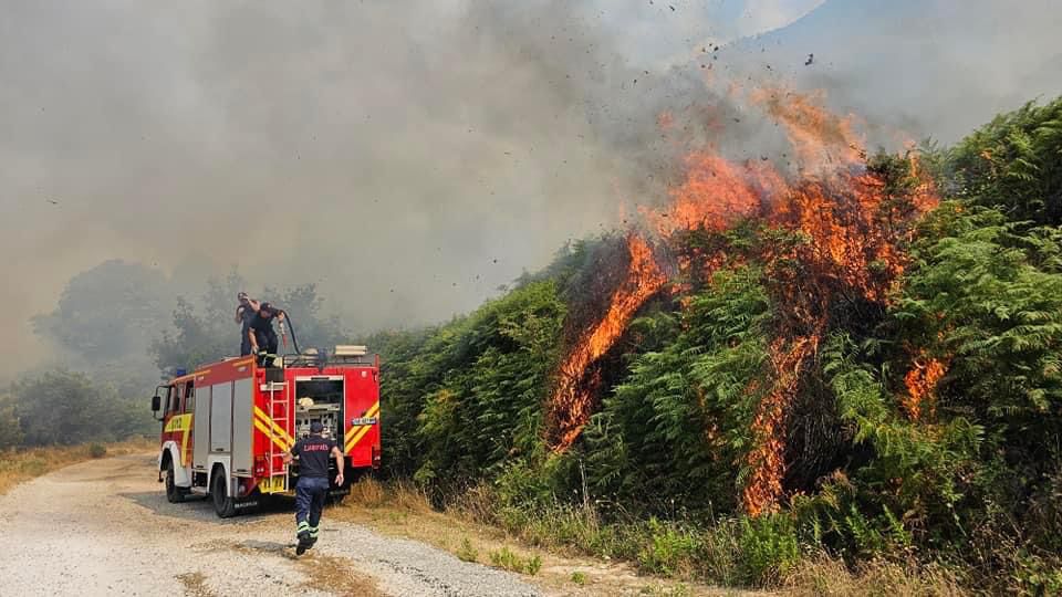 4 vatra zjarri në vendin tonë, Ministria e Mbrojtjes: Forcat operacionale dhe helikopterët në terren!