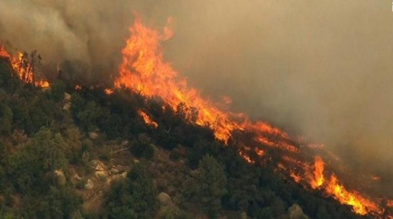 Zjarr i përmasave të mëdha pranë Elbasanit, zjarrfikësit dhe ushtria vihen në vendngjarje për shuarjen e flakëve!