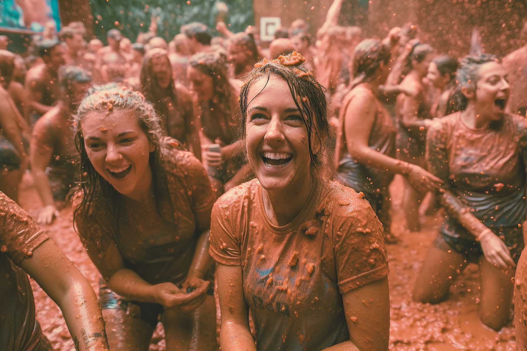 Mbi 120 tonë domate u përdorën në festivalin “La Tomatina”!