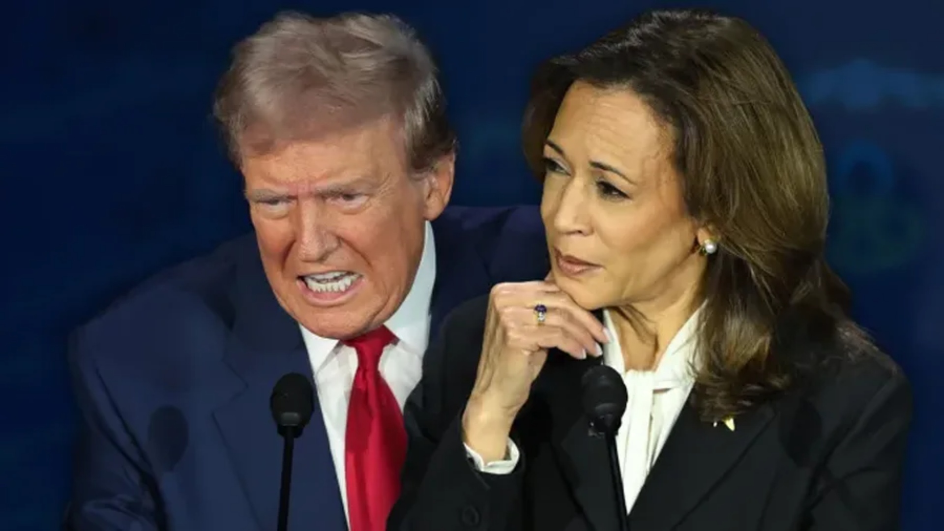 Kufje në formën e vathëve? “Shpërthen” rrjeti pas debatit Trump-Harris…