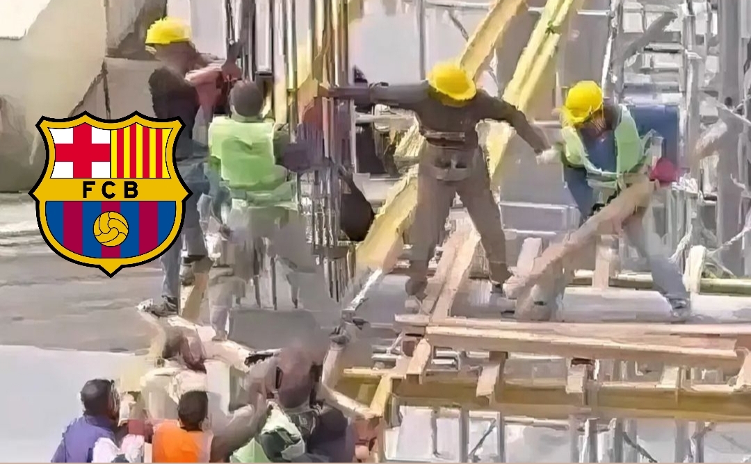 Del videoja e sherrit masiv mes shqiptarëve dhe rumunëve në “Camp Nou”